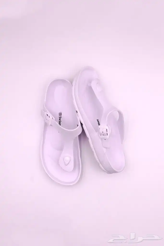 عرض خاص حذاء ( شبشب ) بلاستك ربر اللون ( ابيض اسود ) 2