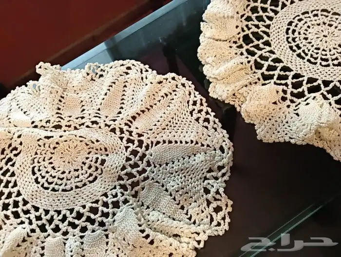 طقم كروشيه شغل يد 4