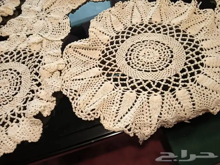 طقم كروشيه شغل يد 1