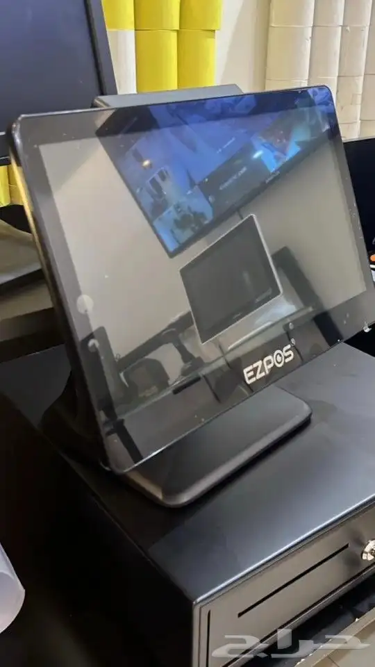 جهاز كاشير كامل مع نظام تموينات مطاعم مقاهي مغاسل 1