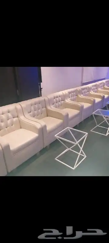 تأجير كنب أبيض فردي وقماش بأنواعها وجلسات شعبيه وعقود اضاه 2