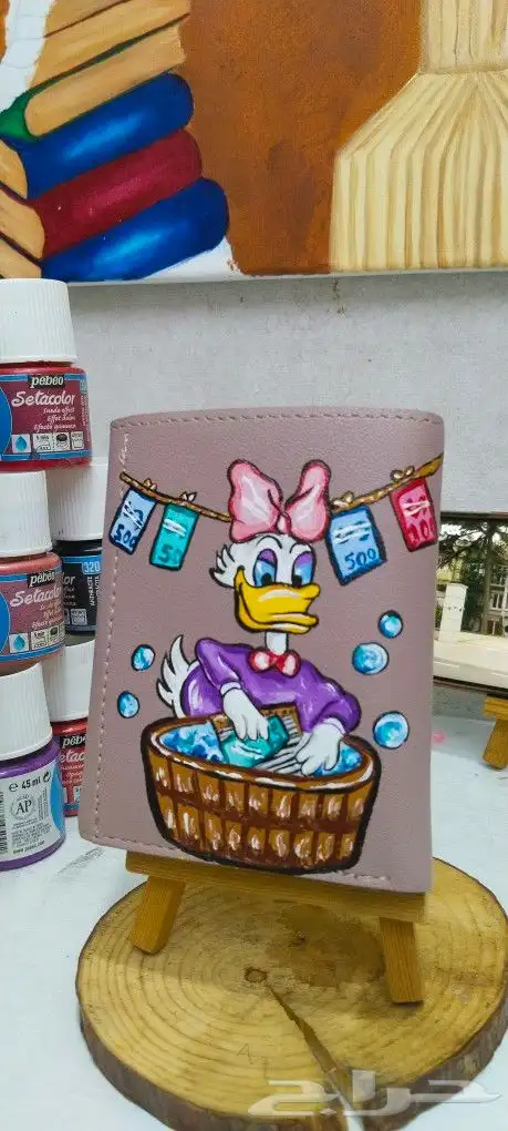رسم على الشنط والمحافظ 4