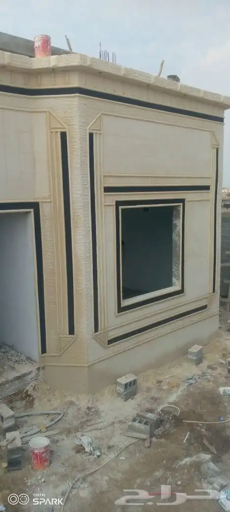 لياسه ملونه ديكورات خارجيه بطحى الرياض تطعيمات حزامات 18
