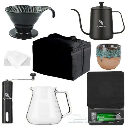 مجموعة القهوة المقطرة v60 مع شنطة 0
