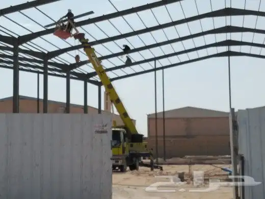 إنشاء هياكل معدنية ومخازن ومستودعات هناجر ساندوتش بانل 15