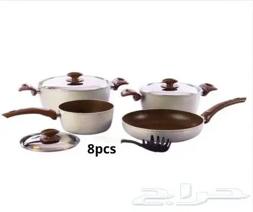 طقم قدور تيتانيوم جراندي 8 قطع من متجر اسوار العريش 1