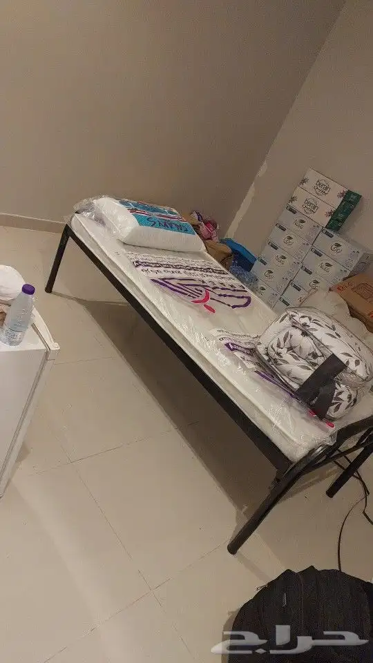 سريرحديد دور دورين نفر مفارش مخدات بطانيات مراتب طبيه 2