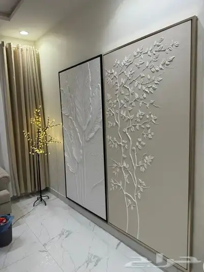 لوحات جبس مقاسات وتصاميم مختلفة جبس ورسم 2