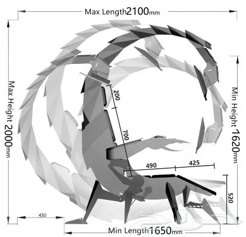 كرسي قيمنق سكوربيون العقرب سيت اب 8