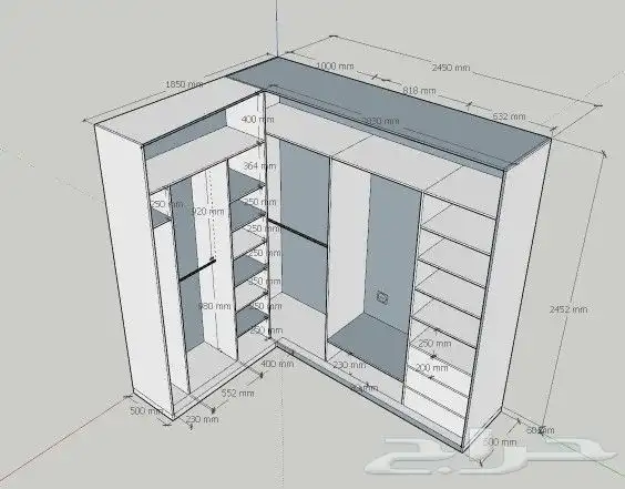 تصميم دواليب واعمال ديكور 3