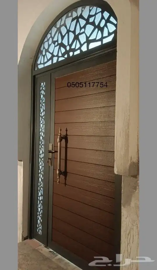 تفصيل ابواب حديد مع بديل الخشب 0