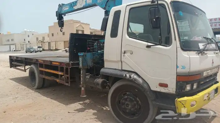 لوري مستوبيشي 11 طن مع كرين 5 طن 2007 2