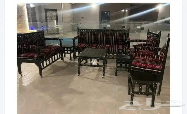 كراسي خارجي اطقم خشب على حسب التفصيل 7