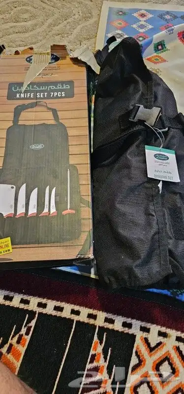 للبيع طقم سكاكين من الرمايه ما استخدم 2