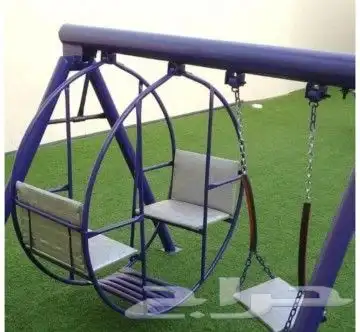 مرجيحه3 دواره زليغ مطاطه حديد بلاستيك كله في نطات مرجيحه م 12