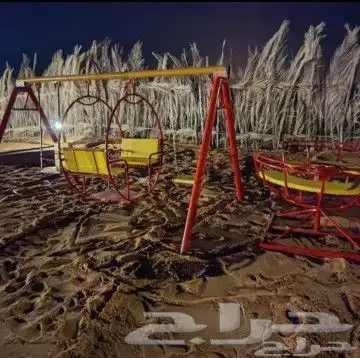 مرجيحه3 دواره زليغ مطاطه حديد بلاستيك كله في نطات مرجيحه م 13