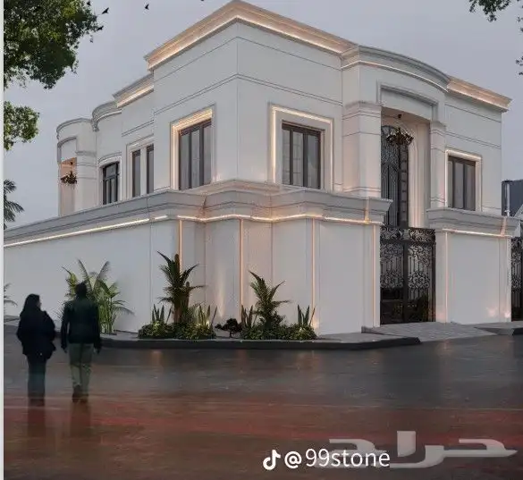 مقاول حجر رياض ابيض نساح حجرطبيعي واجهات خارجية ديكورات حجر 15