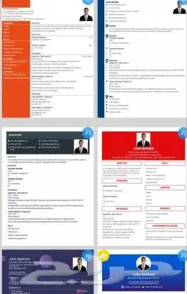 تصميم سيرة ذاتية احترافية CV 6