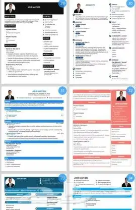 تصميم سيرة ذاتية احترافية CV 3