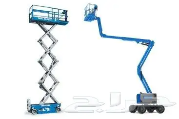 سيزرلفت ومان لفت للايجار في الرياض scissor lift Manlift 4