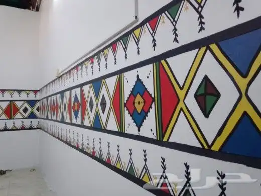 رسم فن القط العسيري 13