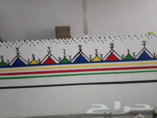 رسم فن القط العسيري 5