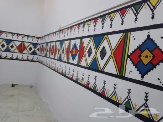 رسم فن القط العسيري 14