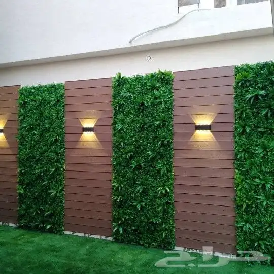 تنسيق_حدائق عشب_صناعي شلال جلسة مظلة جداري زراعة زرع احواض 9