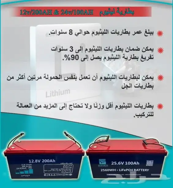 بطاريات الطاقه الشمسيه لثيم ولجل 13