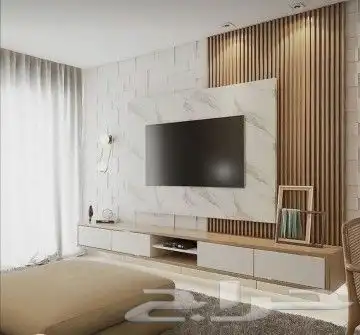 ديكور شاشه وبديل الرخام وبديل الخشب 3