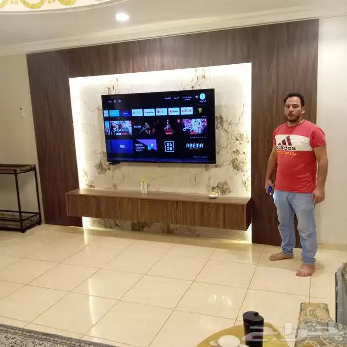 ديكور شاشه وبديل الرخام وبديل الخشب وصيانة أبواب 1