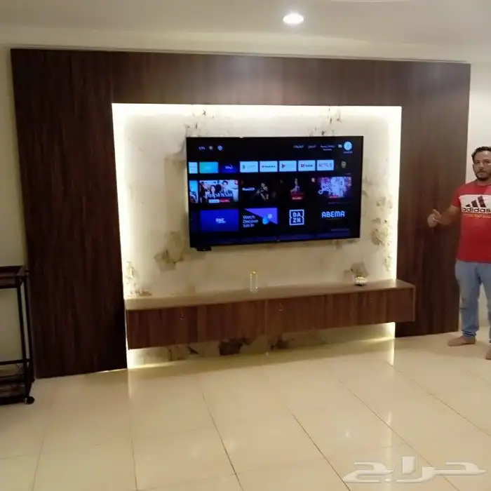 ديكور شاشه وبديل الرخام وبديل الخشب وصيانة أبواب 3
