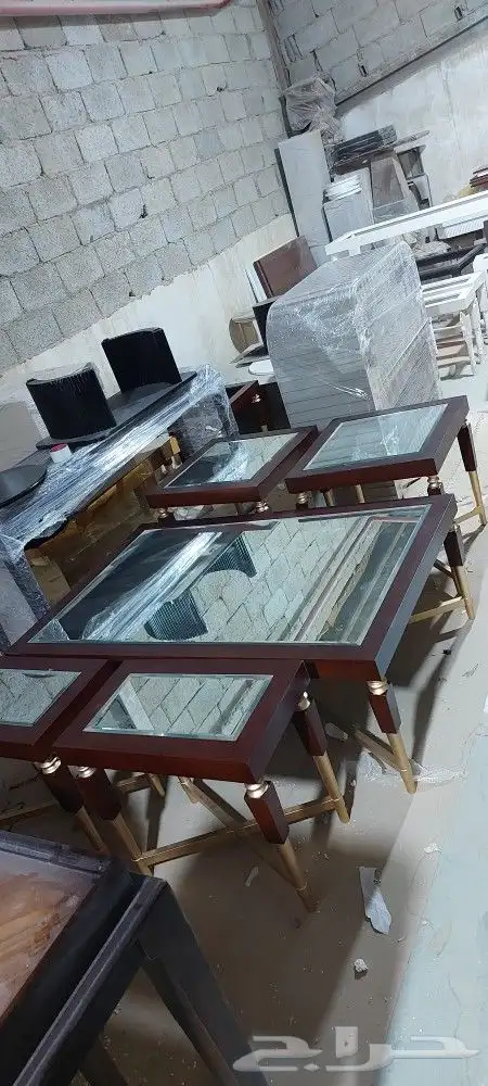 طاولات مداخل طاولات طعام كرااسي طاولات اسقبال تفصيل حسب الطل 1