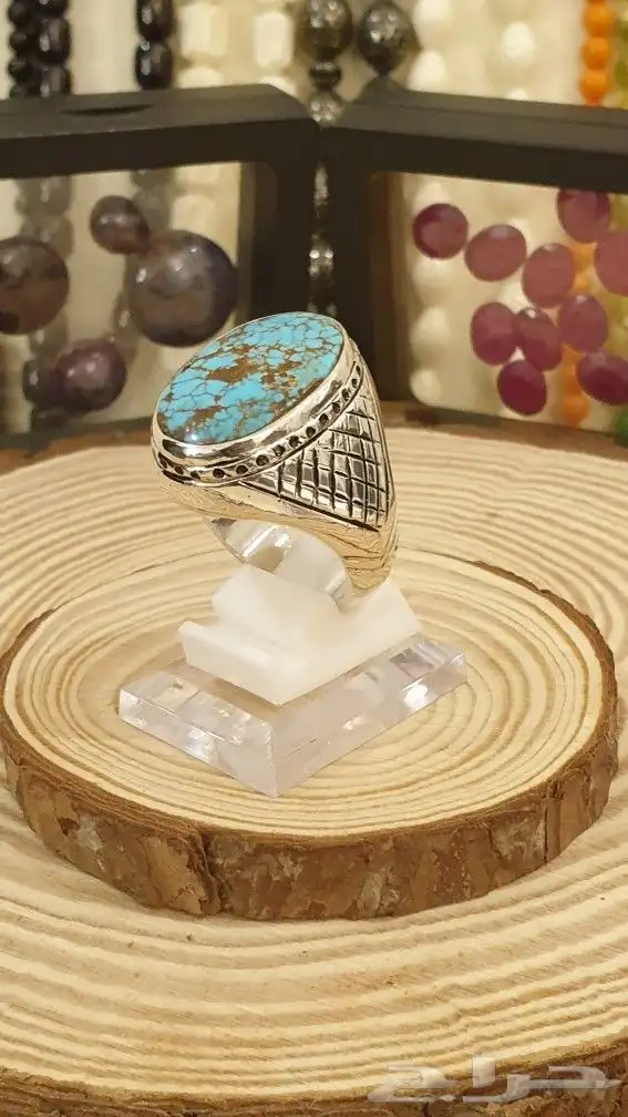 خاتم فيروز نيشابوري فاخر بصياغة إيرانية 11