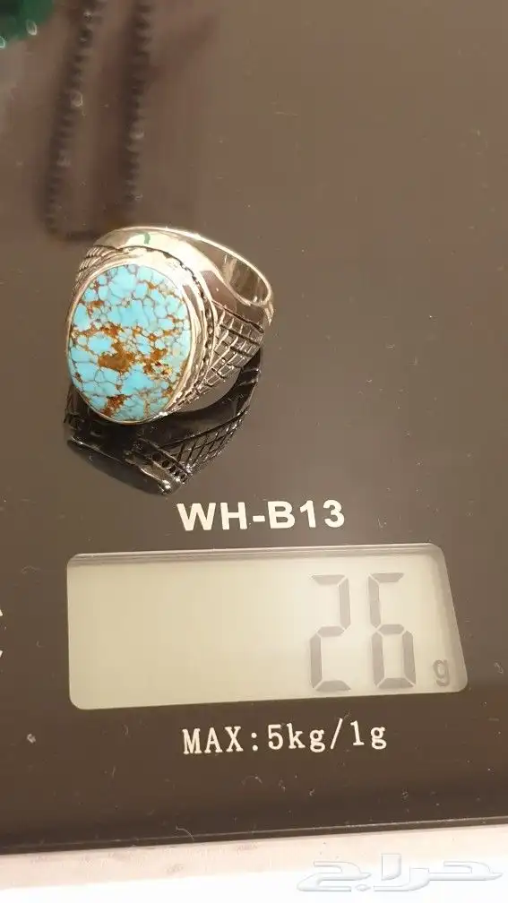 خاتم فيروز نيشابوري فاخر بصياغة إيرانية 12