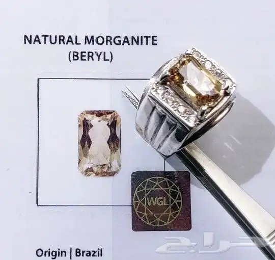 خاتم مورقانيت طبيعي فاخر 3
