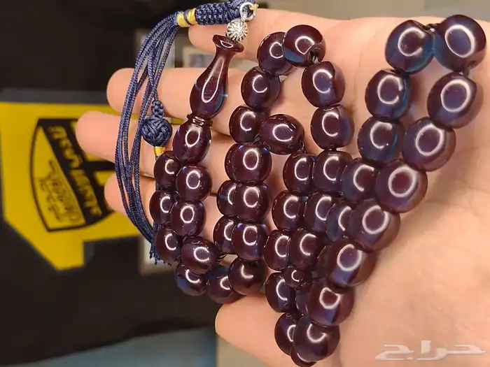 سبحه فاتوران حرباء زعفراني تركوازي 7