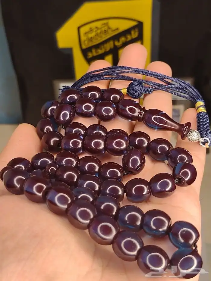 سبحه فاتوران حرباء زعفراني تركوازي 6