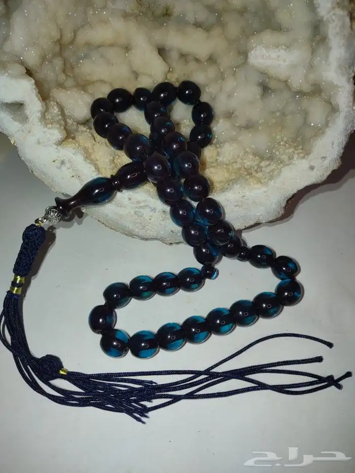 سبحه فاتوران حرباء زعفراني تركوازي 16