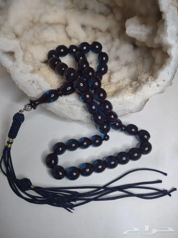 سبحه فاتوران حرباء زعفراني تركوازي 15