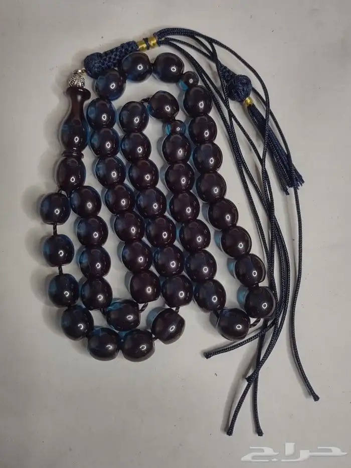 سبحه فاتوران حرباء زعفراني تركوازي 14