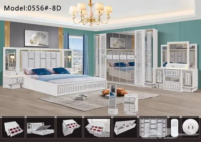 غرف نوم حديثة فخمة بأسعار منافسة 24