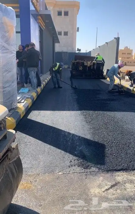 مقاولات اسفلت شوارع واجهات مواقف سيارات 4