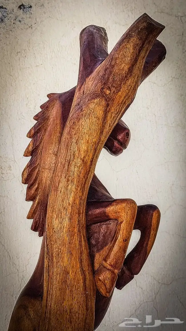 مجسم (جذع) حصان شغل يدوي نادر للبيع 1