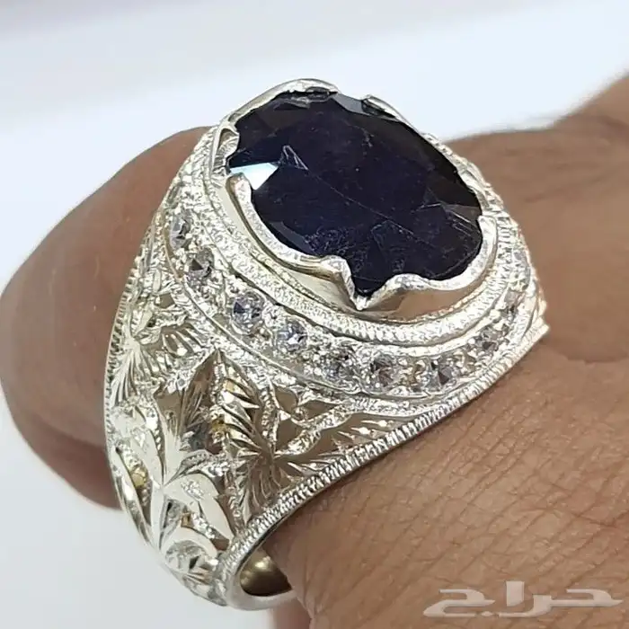 خاتم زفير افريقي طبيعي فاخره 4