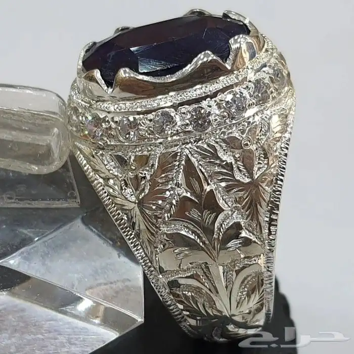 خاتم زفير افريقي طبيعي فاخره 7