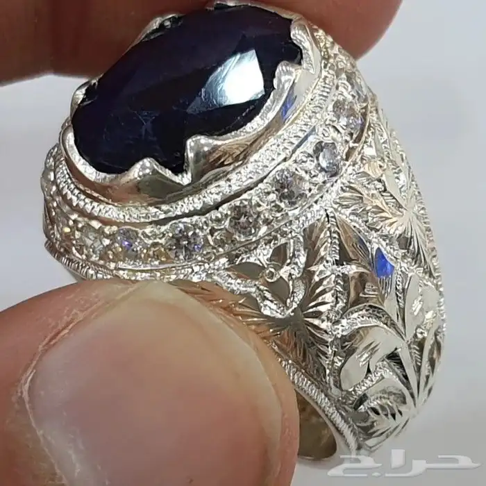 خاتم زفير افريقي طبيعي فاخره 2