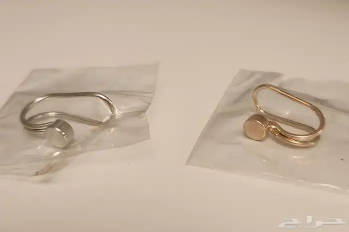 حلق أذن بدون خرم اكسسوار فضي وذهبي 0