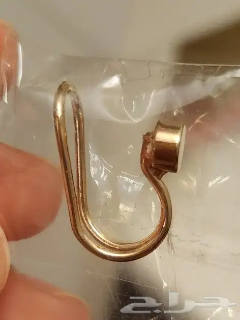 حلق أذن بدون خرم اكسسوار فضي وذهبي 5