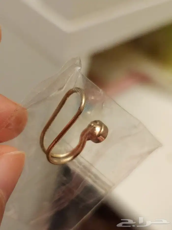 حلق أذن بدون خرم اكسسوار فضي وذهبي 3